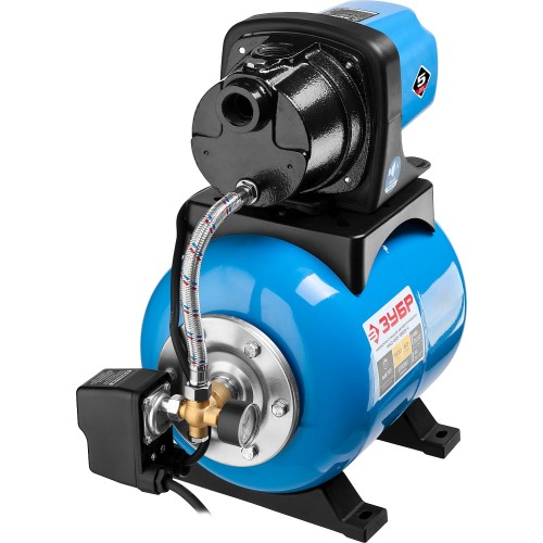 ЗУБР 1200 Вт, бак 20 л, автоматическая насосная станция, чугунный корпус (НАС-М3-1200-Ч)
