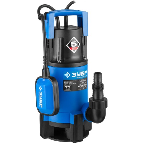 ЗУБР 900 Вт, дренажный насос для грязной воды, Профессионал (НПГ-Т3-900)