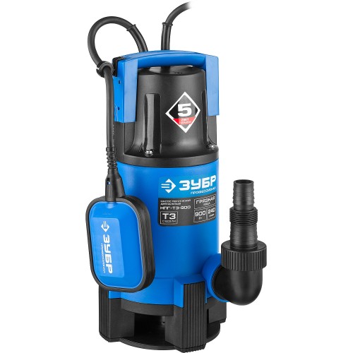 ЗУБР 900 Вт, дренажный насос для грязной воды, Профессионал (НПГ-Т3-900)