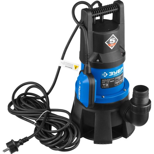ЗУБР 1300 Вт, дренажный насос для грязной воды, Профессионал (НПГ-Т3-1300)