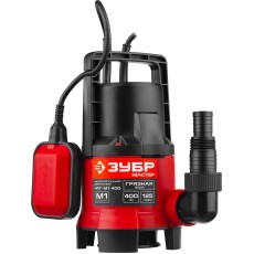 ЗУБР 400 Вт, дренажный насос для грязной воды (НПГ-М1-400)