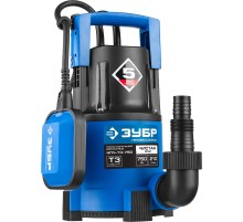 ЗУБР 750 Вт, дренажный насос с минимальным уровнем откачки, Профессионал (НПЧ-Т3-750)