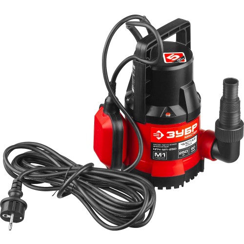 ЗУБР 250 Вт, дренажный насос с минимальным уровнем откачки (НПЧ-М1-250)