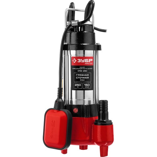 ЗУБР 250 Вт, фекальный насос (НПФ-250)