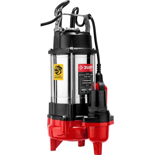 ЗУБР 450 Вт, фекальный насос (НПФ-450)