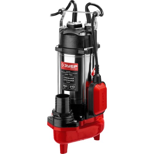 ЗУБР 750 Вт, фекальный насос (НПФ-750)