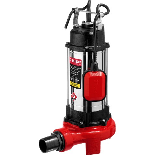 ЗУБР 1500 Вт, фекальный насос с режущим механизмом (НПФ-1500-Р)