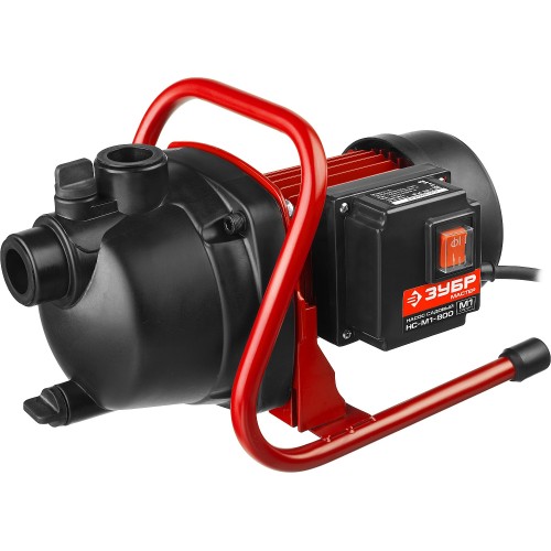 ЗУБР 800 Вт, поверхностный (садовый) центробежный насос (НС-М1-800)