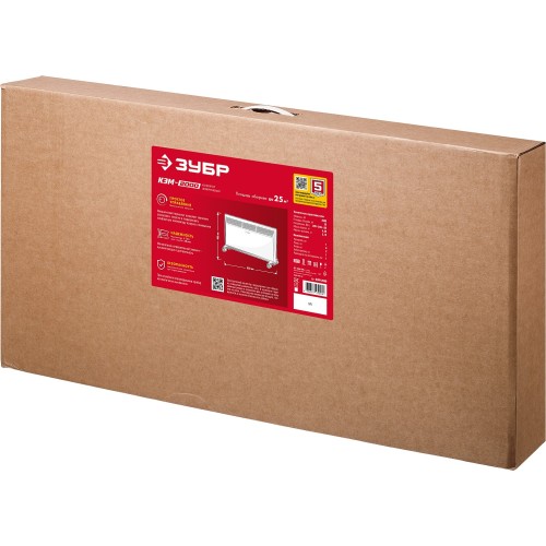 ЗУБР М серия 2 кВт, электрический конвектор (КЭМ-2000)