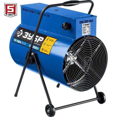 ЗУБР 24 кВт, электрическая тепловая пушка, Профессионал (ТП-П24)