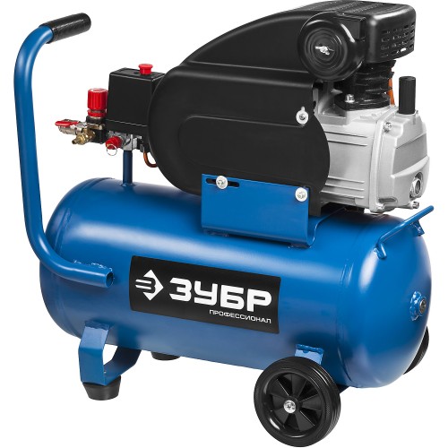ЗУБР 240 л/мин, 24 л, 1500 Вт, масляный компрессор, Профессионал (ЗКПМ-240-24-1.5)