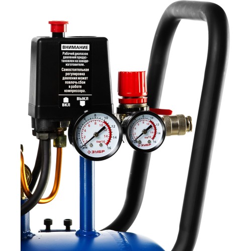ЗУБР 360 л/мин, 50 л, 2200 Вт, ременной масляный компрессор, Профессионал (ЗКПМ-360-50-Р-2.2)