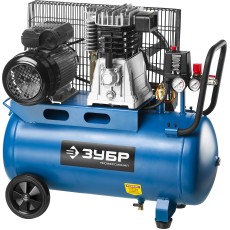 ЗУБР 440 л/мин, 50 л, 2200 Вт, ременной масляный компрессор, Профессионал (ЗКПМ-440-50-Р-2.2)