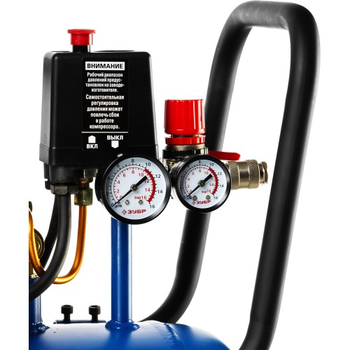 ЗУБР 440 л/мин, 50 л, 2200 Вт, ременной масляный компрессор, Профессионал (ЗКПМ-440-50-Р-2.2)