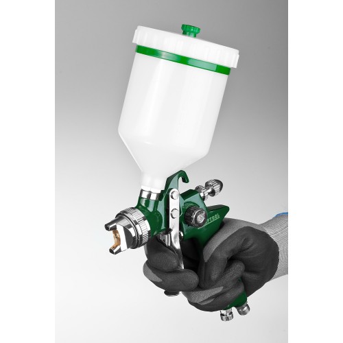 KRAFTOOL AirKraft, HVLP, 1.4 мм, пневматический краскопульт с верхним бачком (06522-1.4)