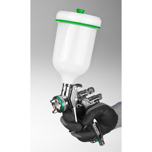 KRAFTOOL JETA 4000, HVLP, 1.3 мм, пневматический краскопульт с верхним бачком (06555-1.3)