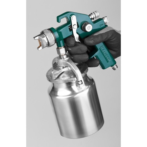 KRAFTOOL AirKraft, HVLP, 1.4мм, пневматический краскопульт с нижним бачком (06520-1.4)