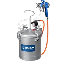 ЗУБР KNB-10, 10 л, красконагнетательный бак с краскораспылителем, Профессионал (06464)