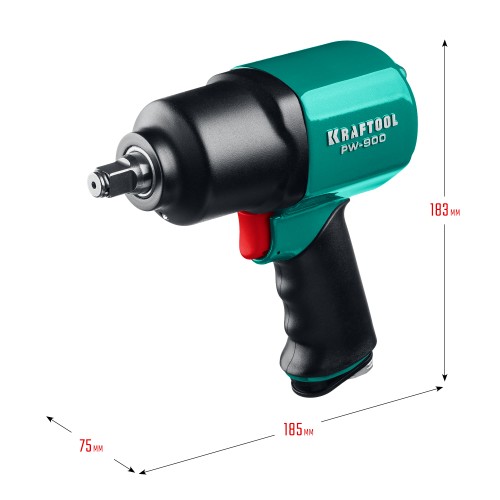 KRAFTOOL PW-900, 1/2″, 880 Н·м, ударный пневматический гайковерт (64210)