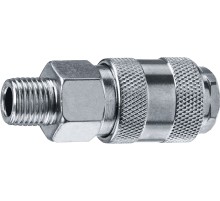 ЗУБР 1/4″M - рапид муфта, переходник, Профессионал (64911-1/4)