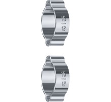 ЗУБР 15 - 18 мм, 2 шт, обжимной хомут, Профессионал (64929-15-18)