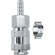 KRAFTOOL штуцер ″елочка″, 8 мм - рапид муфта, с хомутом, переходник (06596-08)