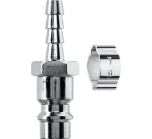 KRAFTOOL штуцер ″елочка″, 6 мм - рапид штуцер, с хомутом, переходник (06597-06)