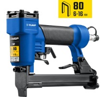 ЗУБР Т80, пневматический степлер для скоб 21Ga, тип 80 (6-16 мм), Профессионал (31938)