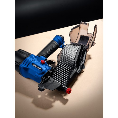 ЗУБР CSN-65, пневматический обшивочный нейлер для барабанных гвоздей ЗУБР CSN (38-65 мм), Профессионал (31922)