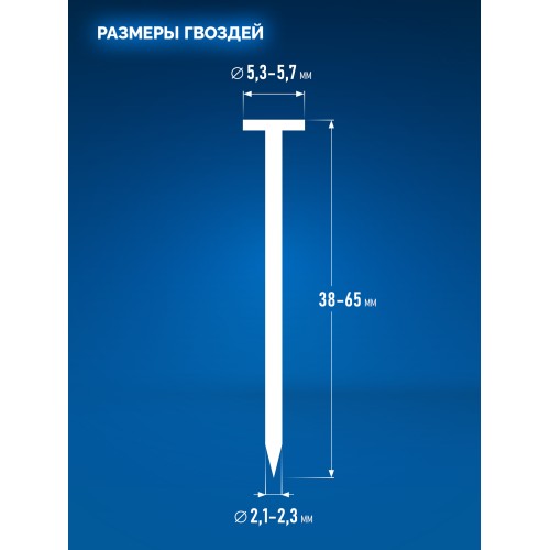 ЗУБР CSN-65, пневматический обшивочный нейлер для барабанных гвоздей ЗУБР CSN (38-65 мм), Профессионал (31922)