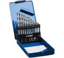 ЗУБР ПРОФ-А, 13 шт, (1.5-6.5 мм), сталь Р6М5, класс А, мет.бокс, набор сверл по металлу, Профессионал (29625-H13)