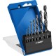 ЗУБР ПРОФ-А, 7 шт, (2.5-10.2 мм), сталь Р6М5, класс А, резьбовой, набор сверл по металлу, Профессионал (29625-H7R)