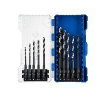 ЗУБР НЕХ-1/4″, 10 шт, набор сверл по металлу для винтовёртов и шуруповертов IMPACT READY (29623-H10)