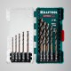 KRAFTOOL НЕХ-1/4″, 10 шт, набор сверл по металлу для винтовёртов и шуруповертов IMPACT READY (29652-H10)