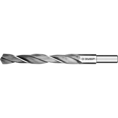 ЗУБР ПРОФ-В, 19.0 х 198 мм, сталь Р6М5, класс В, проточенный хвостовик, сверло по металлу, Профессионал (29621-19)