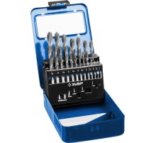 ЗУБР ПРОФ-В, 19 шт, (1-10 мм), сталь Р6М5, класс В, мет.бокс, набор сверл по металлу, Профессионал (29621-H19)