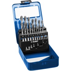 ЗУБР ПРОФ-В, 19 шт, (1-10 мм), сталь Р6М5, класс В, мет.бокс, набор сверл по металлу, Профессионал (29621-H19)