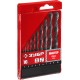 ЗУБР 10 шт, (1-10 мм), сталь Р4М2, класс В, набор сверл по металлу (29605-H10)