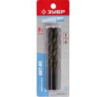 ЗУБР 8.5 x 117 мм, парооксидированное, сверло по металлу (4-29605-117-8.5-K5)