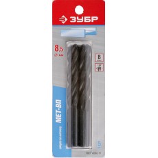 ЗУБР 8.5 x 117 мм, парооксидированное, сверло по металлу (4-29605-117-8.5-K5)