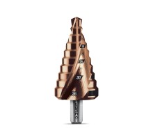 ЗУБР КОБАЛЬТ 9-36мм, 10 ступеней, винтовая проточка, сверло ступенчатое, ПРОФЕССИОНАЛ (29674-9-36-10)