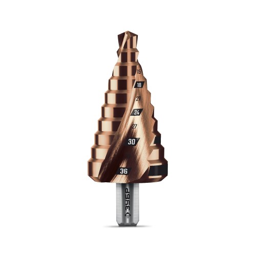ЗУБР КОБАЛЬТ 9-36мм, 10 ступеней, винтовая проточка, сверло ступенчатое, ПРОФЕССИОНАЛ (29674-9-36-10)