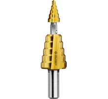 ЗУБР 4-22 мм, 10 ступеней, покрытие NiT, сверло ступенчатое составное (29673-4-22)