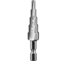 ЗУБР 4-12 мм, 5 ступеней, сталь Р6М5, ступенчатое сверло, Профессионал (29670-4-12-5)