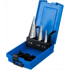 ЗУБР 4-30 мм, 3 шт, сталь Р6М5, набор ступенчатых сверл, Профессионал (29670-4-30-H3)