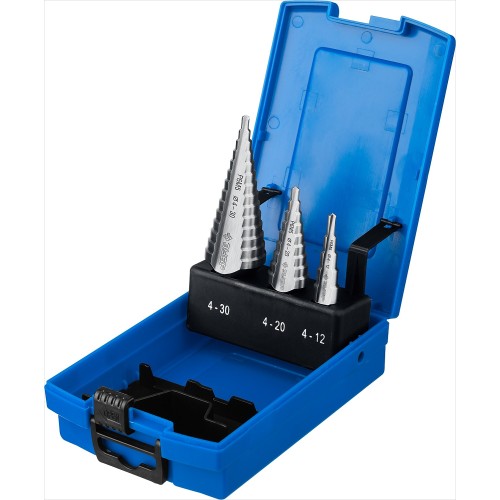 ЗУБР 4-30 мм, 3 шт, сталь Р6М5, набор ступенчатых сверл, Профессионал (29670-4-30-H3)