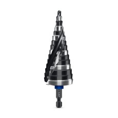 ЗУБР BLACK FORCE 4-32мм, 15 ступеней, винтовая проточка, сверло ступенчатое, ПРОФЕССИОНАЛ (29671-4-32-15)