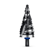 ЗУБР BLACK FORCE 6-38мм, 12 ступеней, винтовая проточка, сверло ступенчатое, ПРОФЕССИОНАЛ (29671-6-38-12)