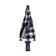 ЗУБР BLACK FORCE 6-38мм, 12 ступеней, винтовая проточка, сверло ступенчатое, ПРОФЕССИОНАЛ (29671-6-38-12)