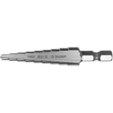 ЗУБР 4-12 мм, 9 ступеней, сталь Р4М2, ступенчатое сверло (29665-4-12-9)